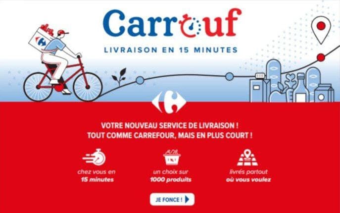 Carrefour запускает собственную службу экспресс-доставки